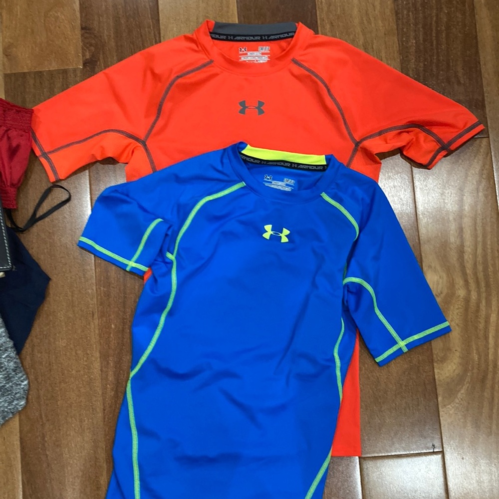 Two Under Armour compression shirts size men’s small